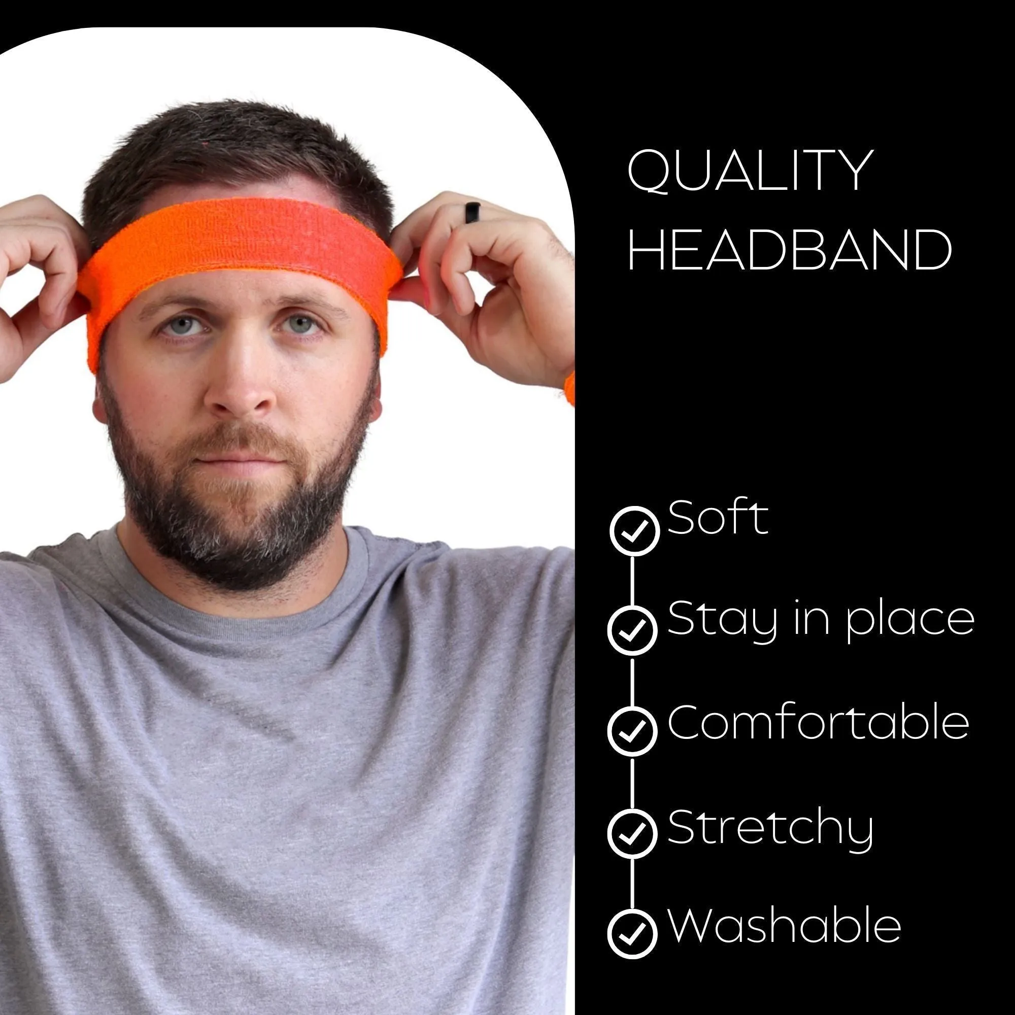 Orange Head Sweatband