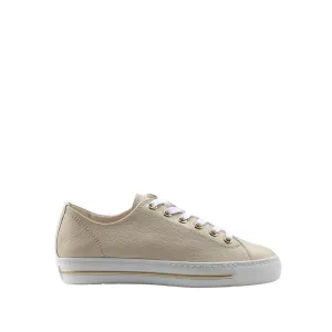 Paul Green Soft Leather Sneaker in Biscuit