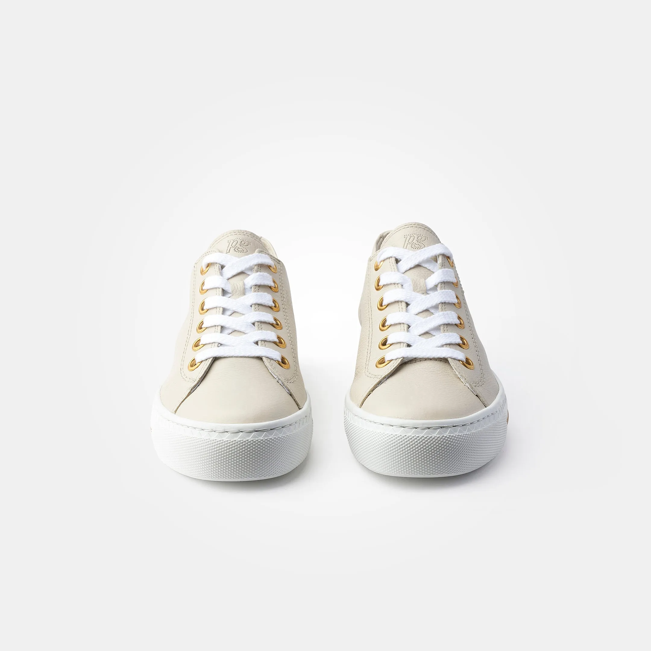 Paul Green Soft Leather Sneaker in Biscuit