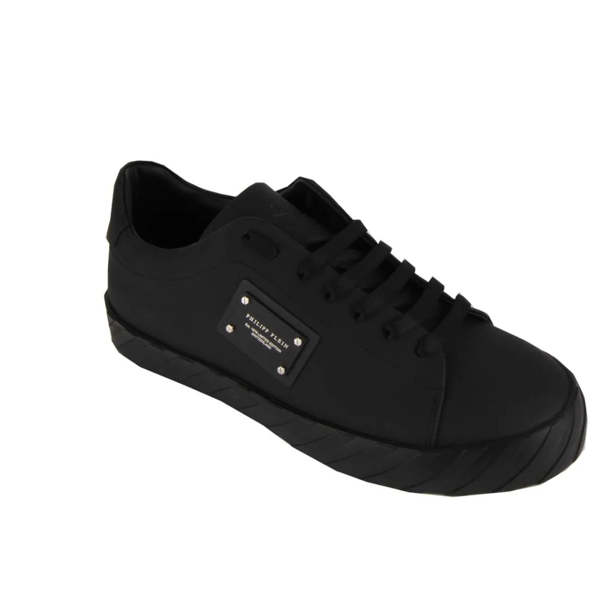 Philipp Plein Black Lo-Top Trainers