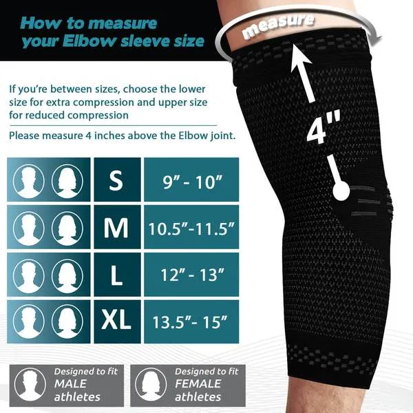 PowerLix™ - Elbow Brace Compression Support (PAIR) 2019 Designs