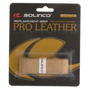 Pro-Leather Natural Leather Tennis Replacement Grip Tan