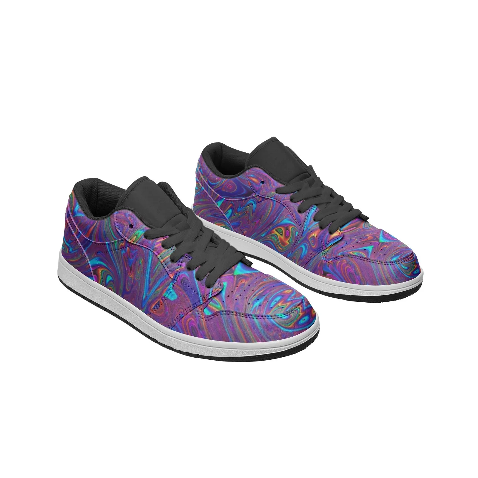 PURP ACID Unisex Low Top Leather Sneakers | Hubert S