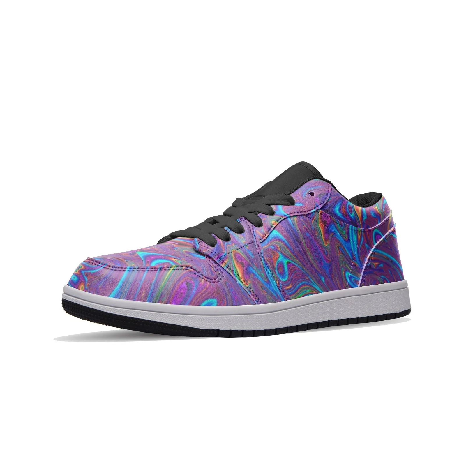 PURP ACID Unisex Low Top Leather Sneakers | Hubert S