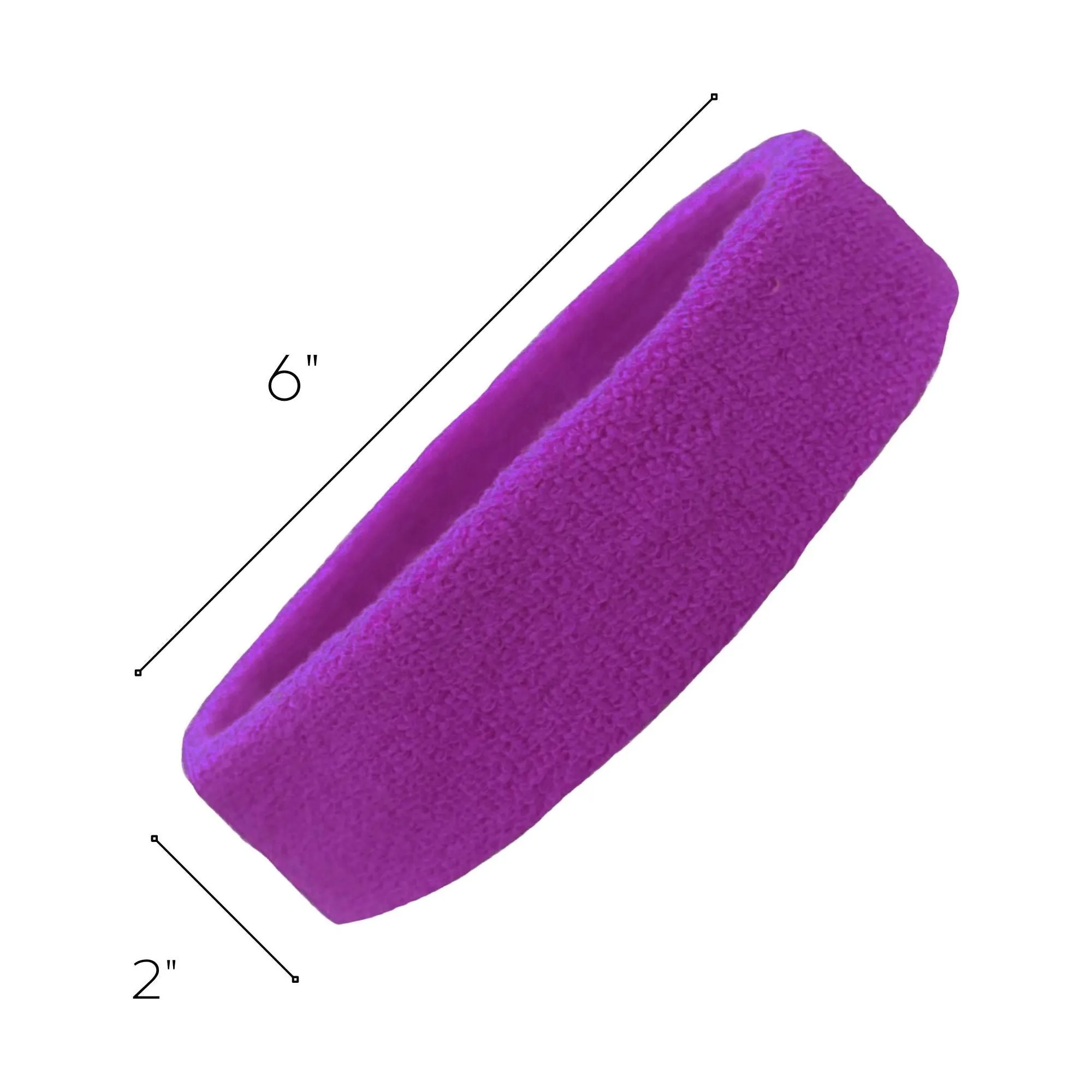 Purple Head Sweatbands - 3 Pack