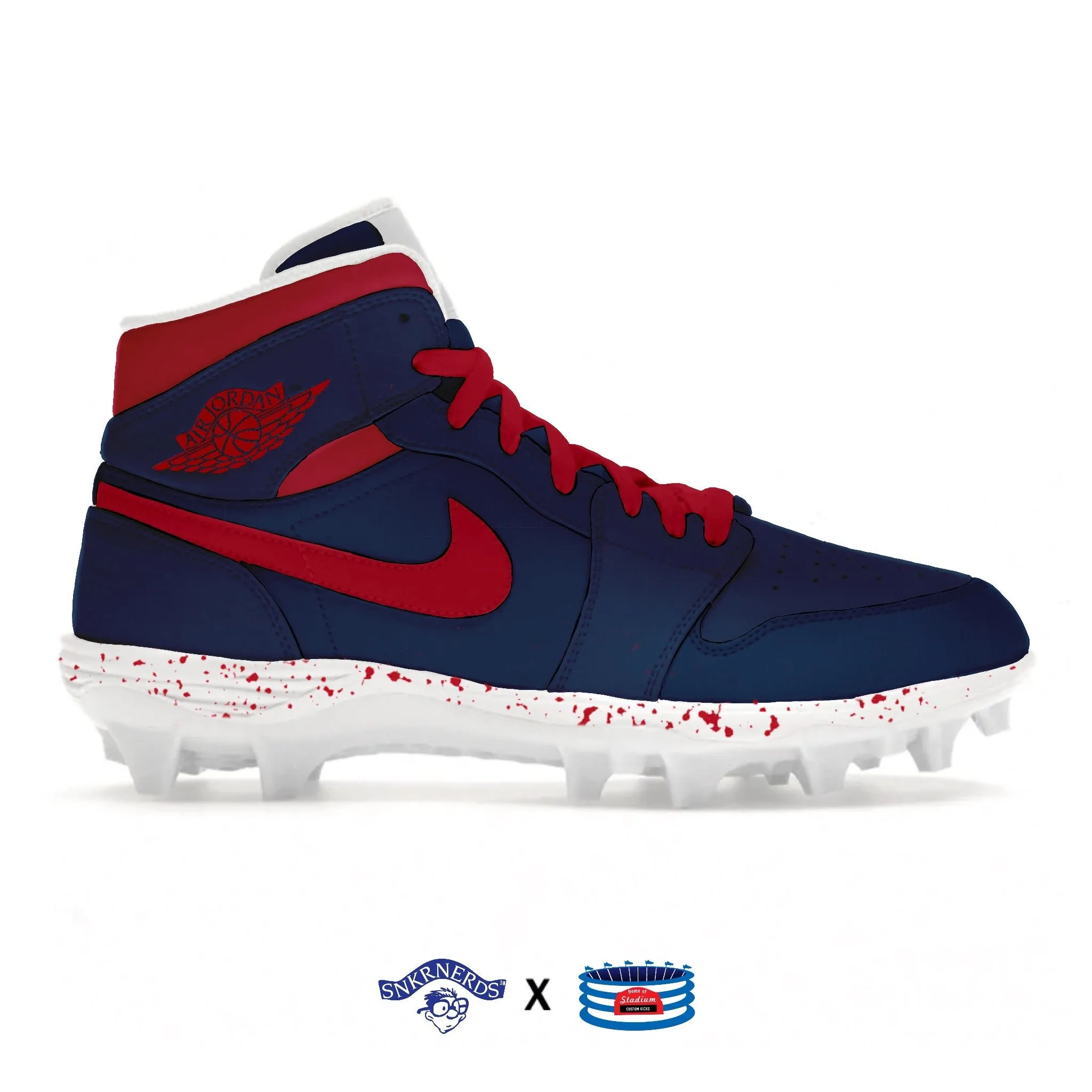 "Houston" Jordan 1 TD Cleats