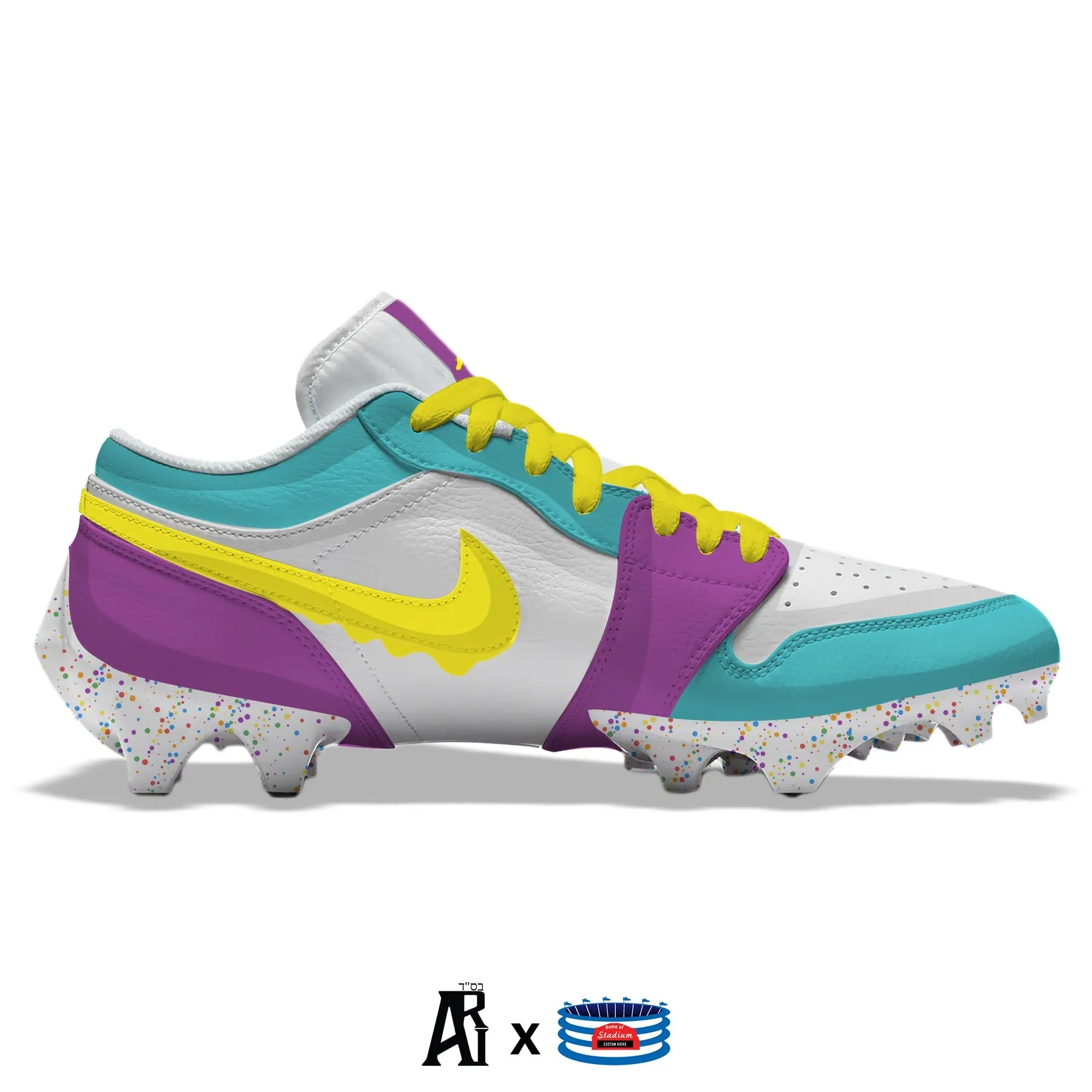 "Snack Pack” Jordan 1 Vapor Edge Low Cleats