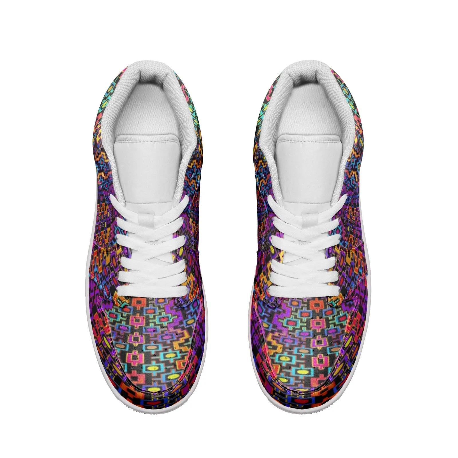 Rainbow Heals Unisex Low Top Leather Sneakers | Hakan Hisim