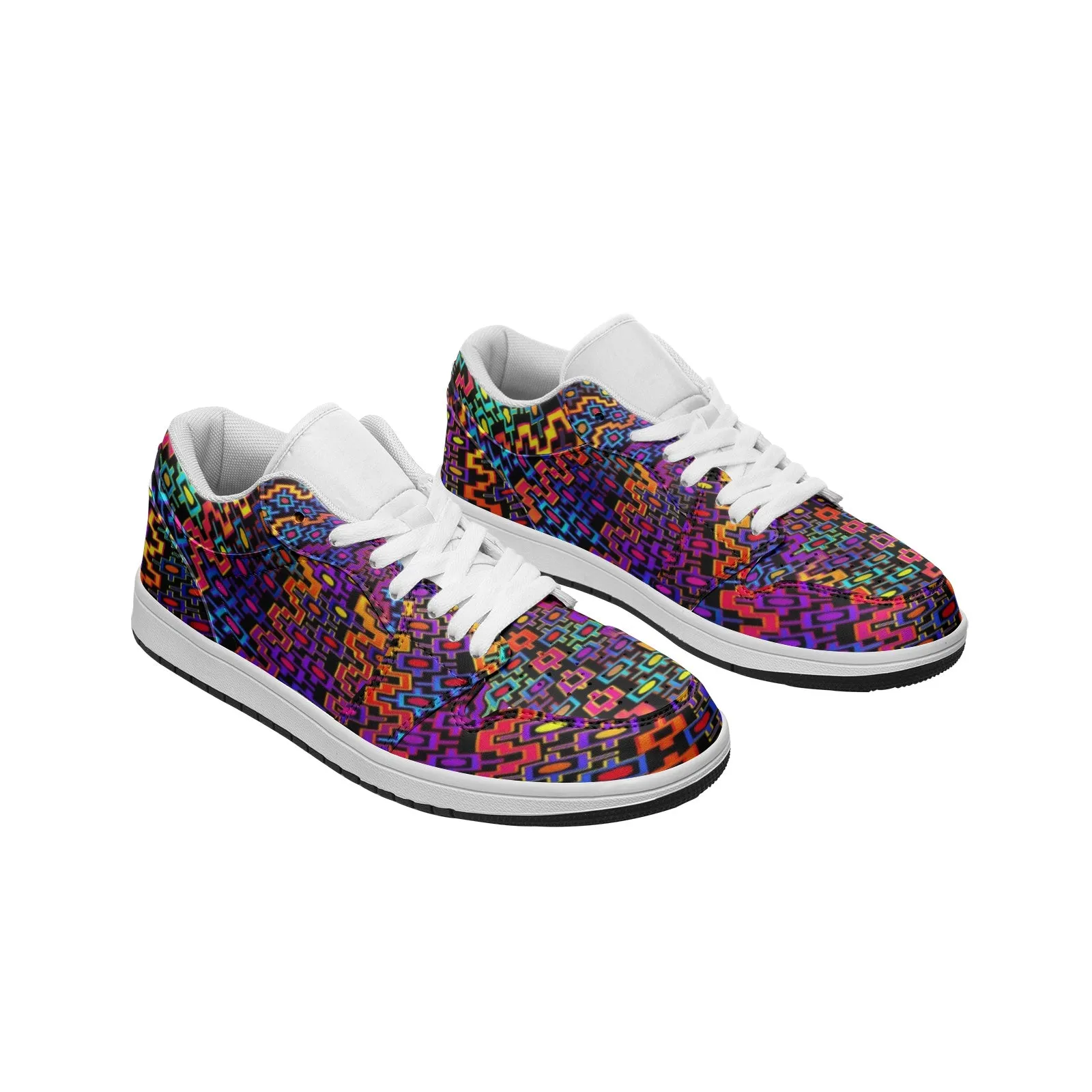 Rainbow Heals Unisex Low Top Leather Sneakers | Hakan Hisim