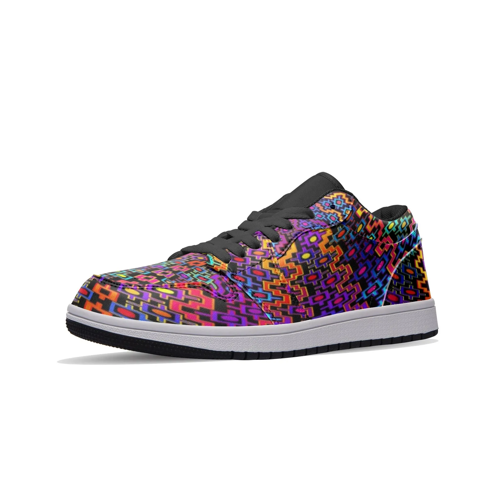 Rainbow Heals Unisex Low Top Leather Sneakers | Hakan Hisim