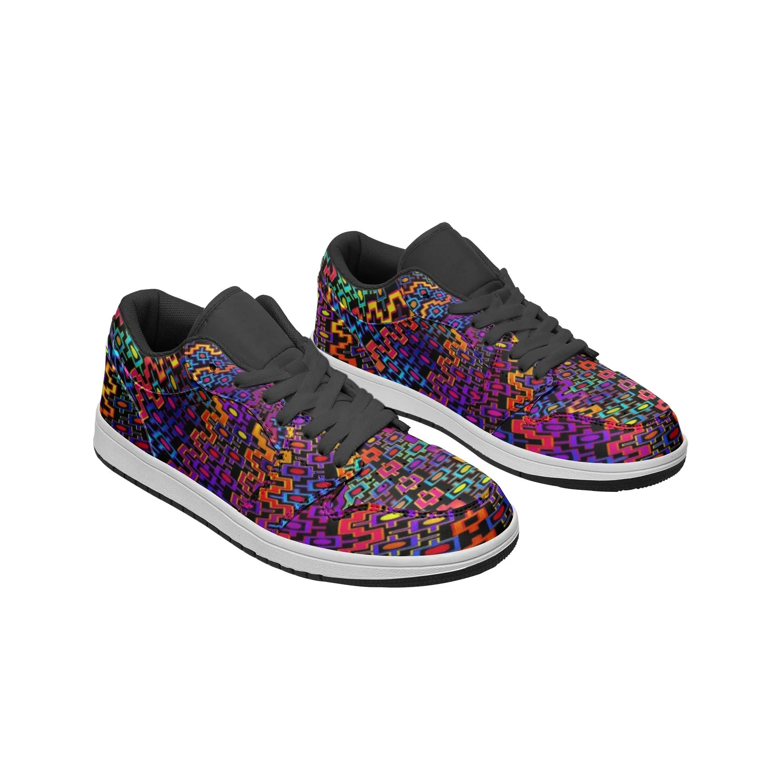 Rainbow Heals Unisex Low Top Leather Sneakers | Hakan Hisim