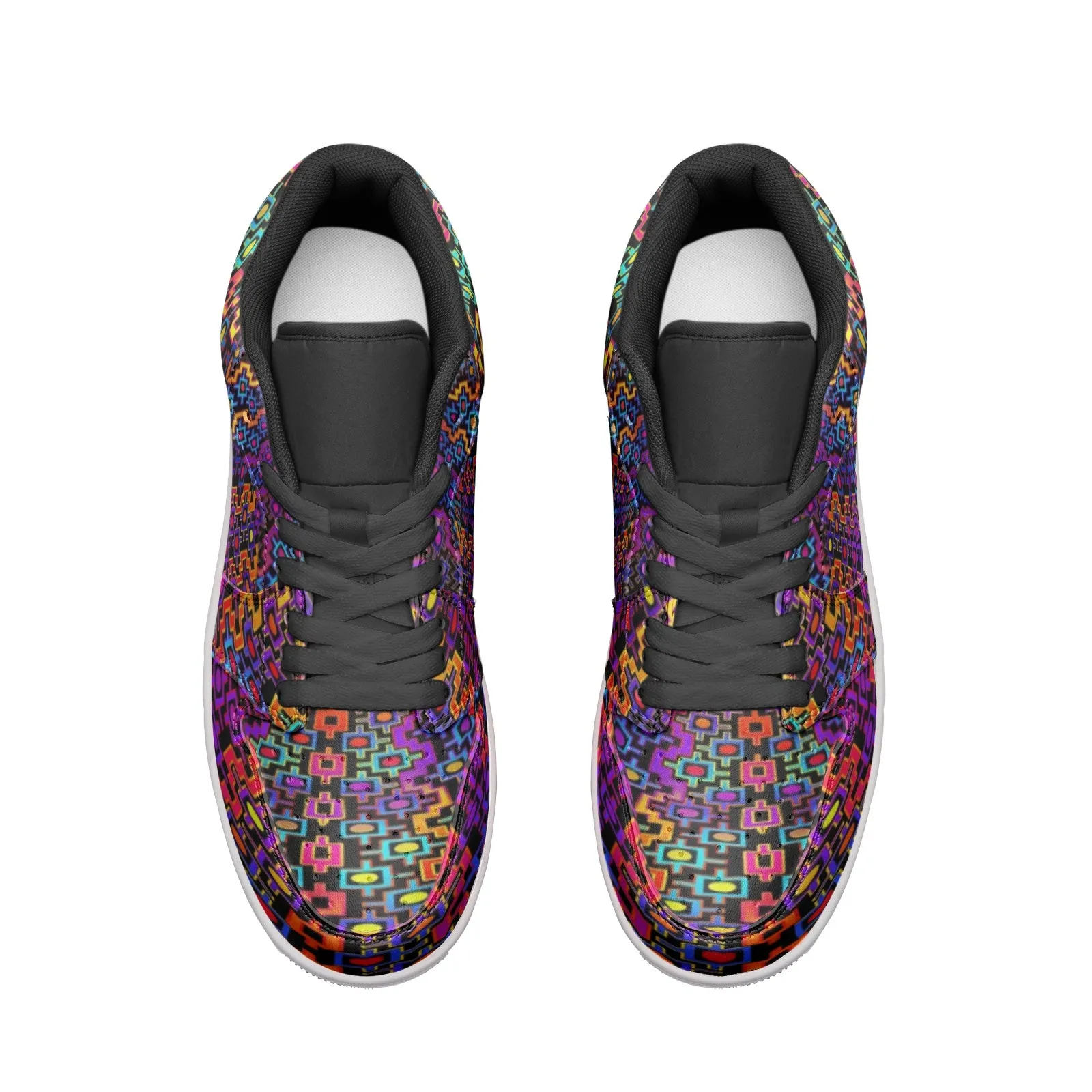 Rainbow Heals Unisex Low Top Leather Sneakers | Hakan Hisim