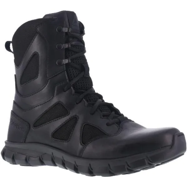 Reebok RB806 Women's Sublite Cushion 8" Waterproof Boot with Side Zipper - Black