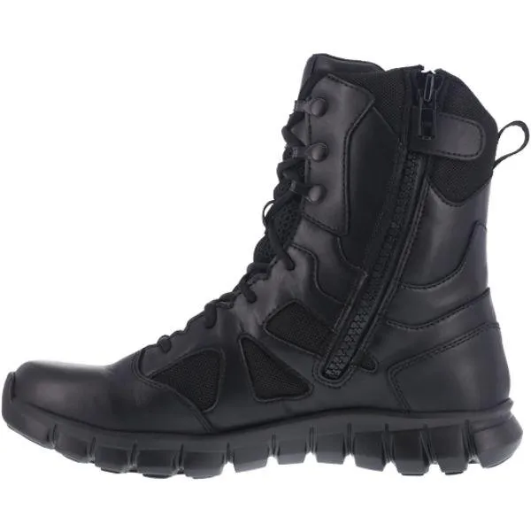 Reebok RB806 Women's Sublite Cushion 8" Waterproof Boot with Side Zipper - Black