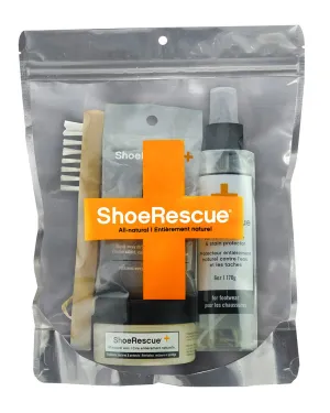 ShoeRescue Shoe Ensemble Kit with Protector Spray / Wax / 5 Cloth Wipes/ Suede Brush