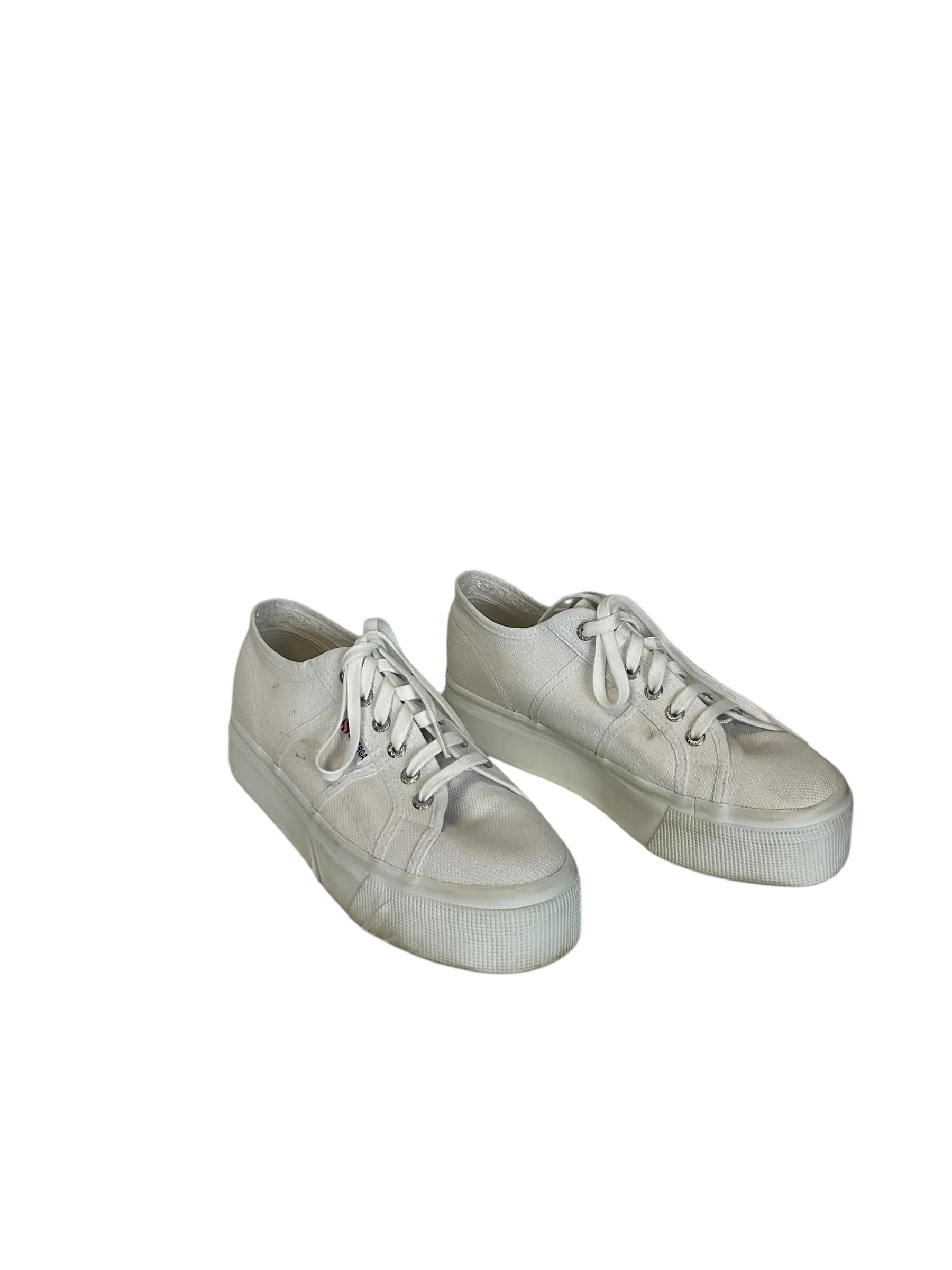 Shoes Athletic By Superga In White, Size: 9.5