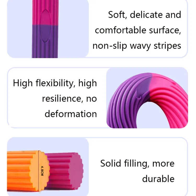 Silicone Multifunctional Fitness Bar Rehabilitation Training Arm Strength Bar Wrist Strength Forging Resistance Bar(Purple   Rose)