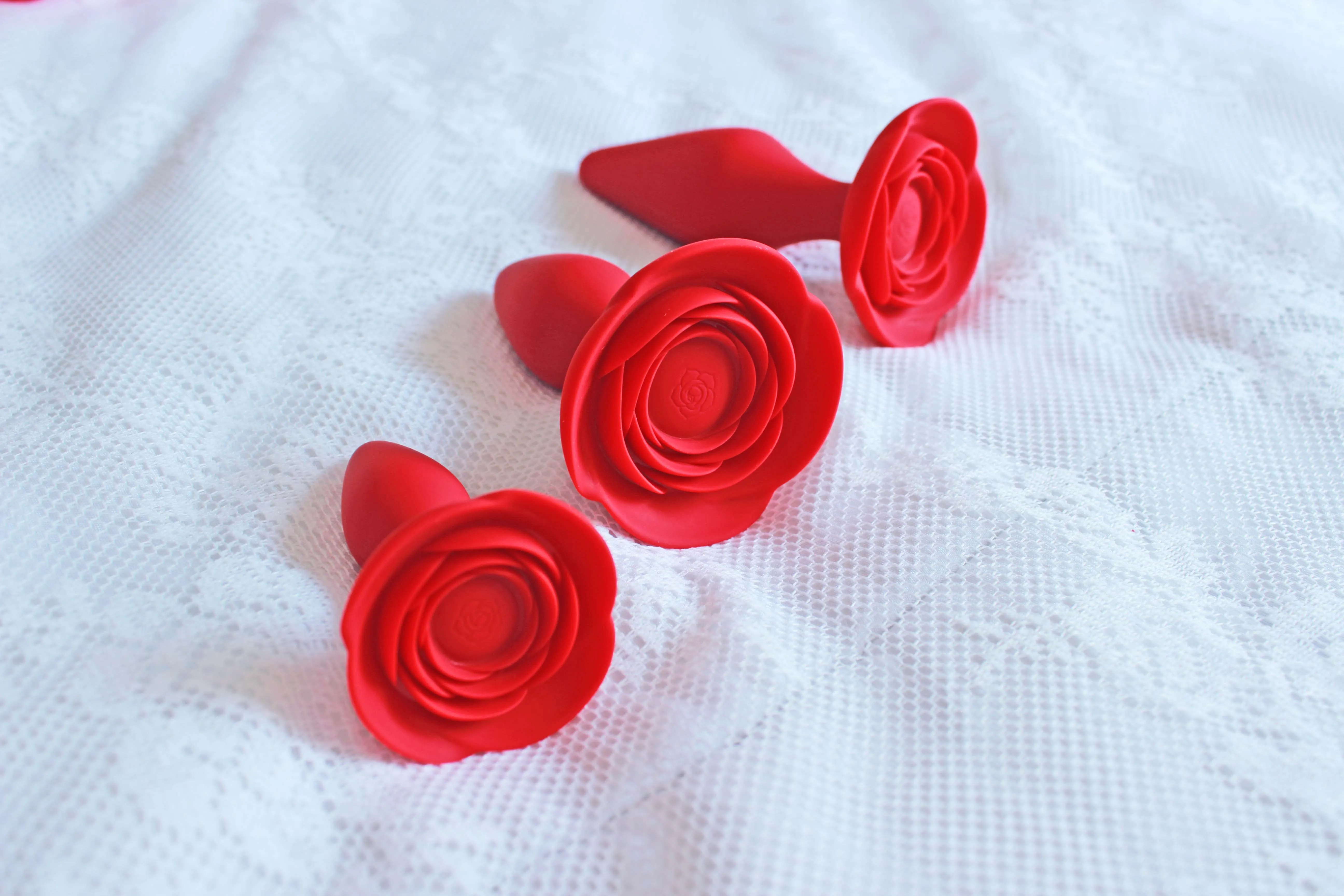 Silicone Rose Anal Trainer 3 Set