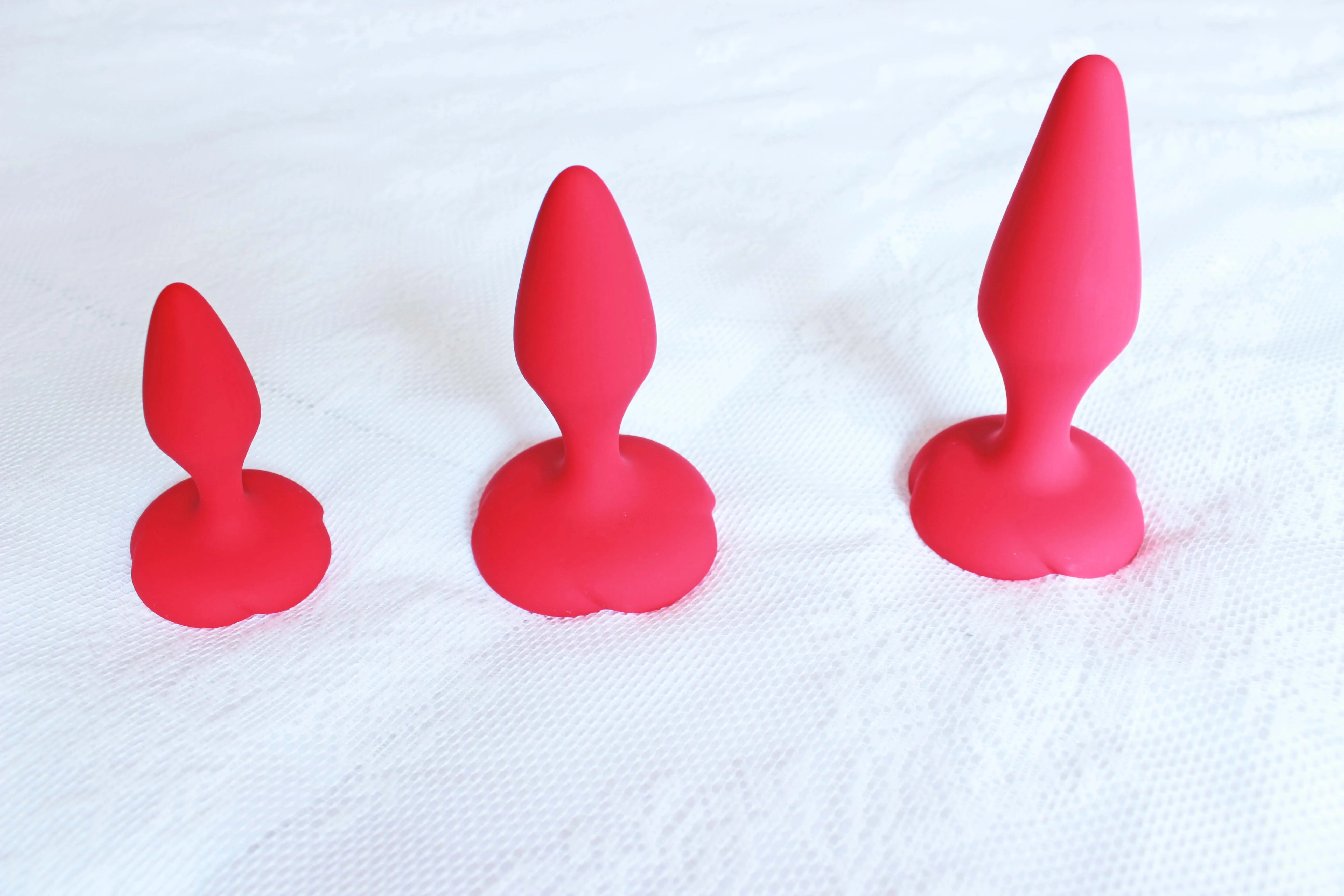 Silicone Rose Anal Trainer 3 Set