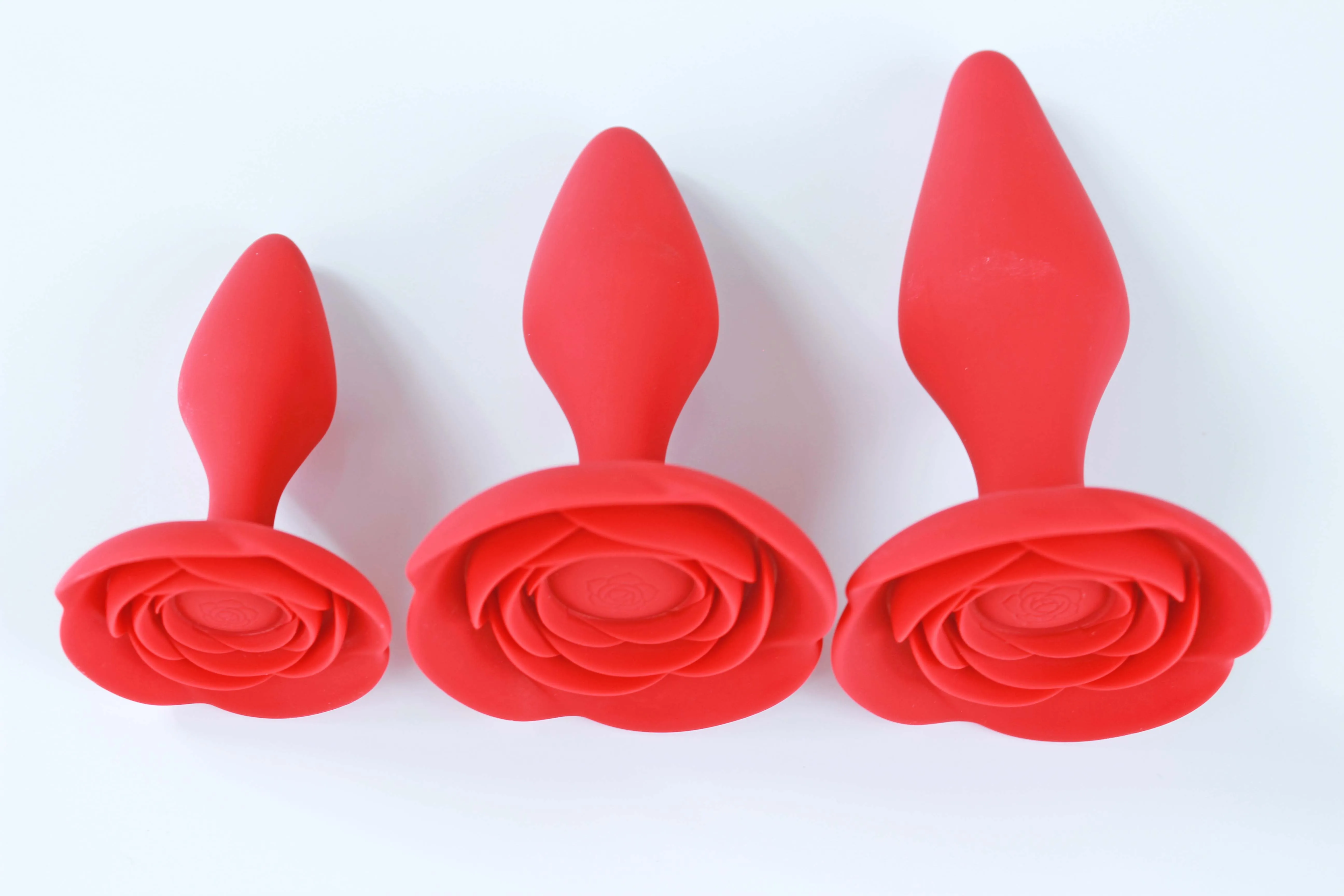 Silicone Rose Anal Trainer 3 Set