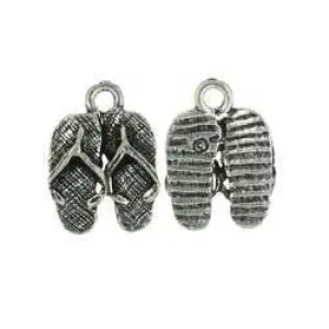 Silver Flip Flop Charm