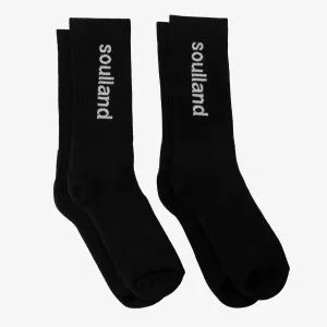 Soulland Jordan 2-Pack Socks Black