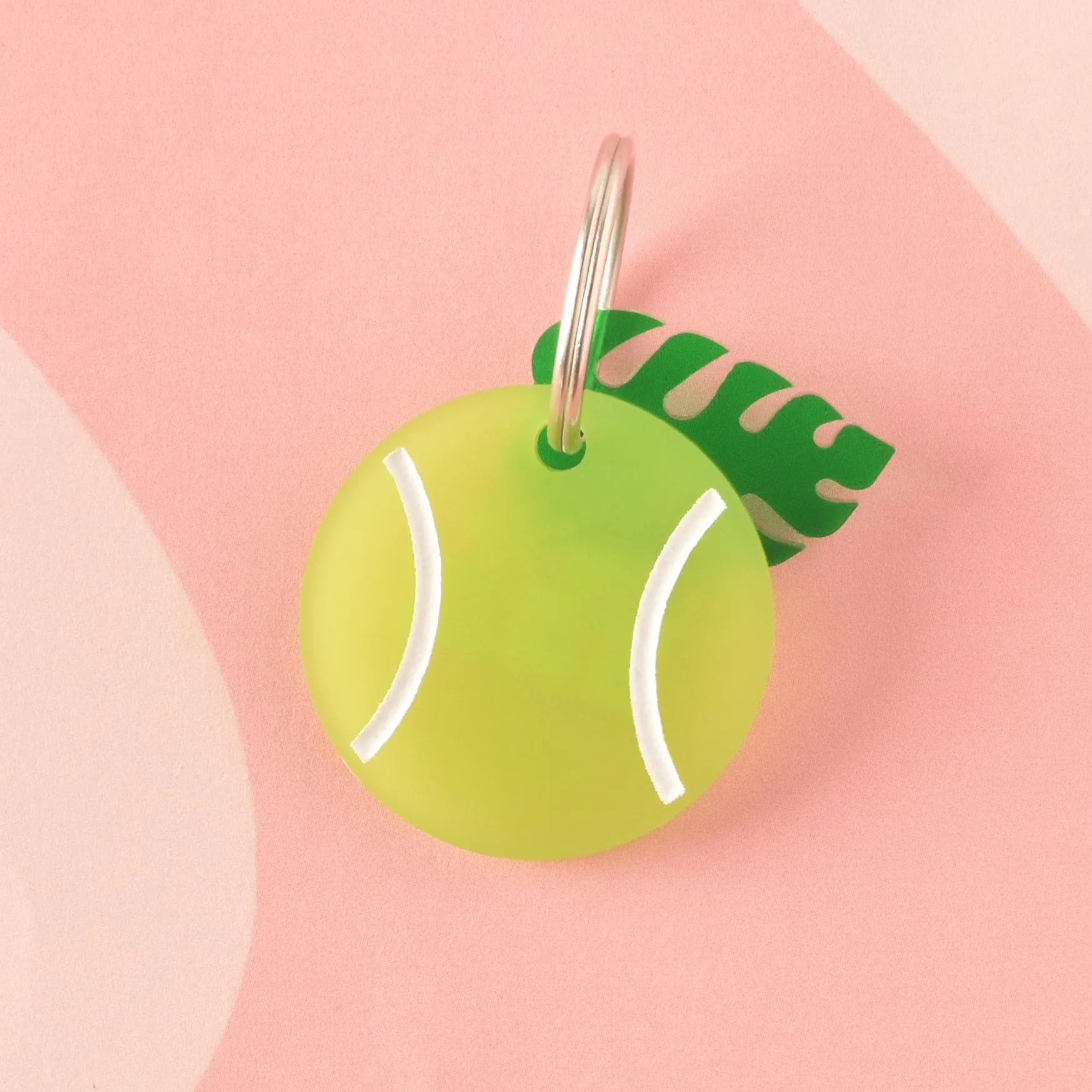 Tennis Ball Personalized Pet Tag