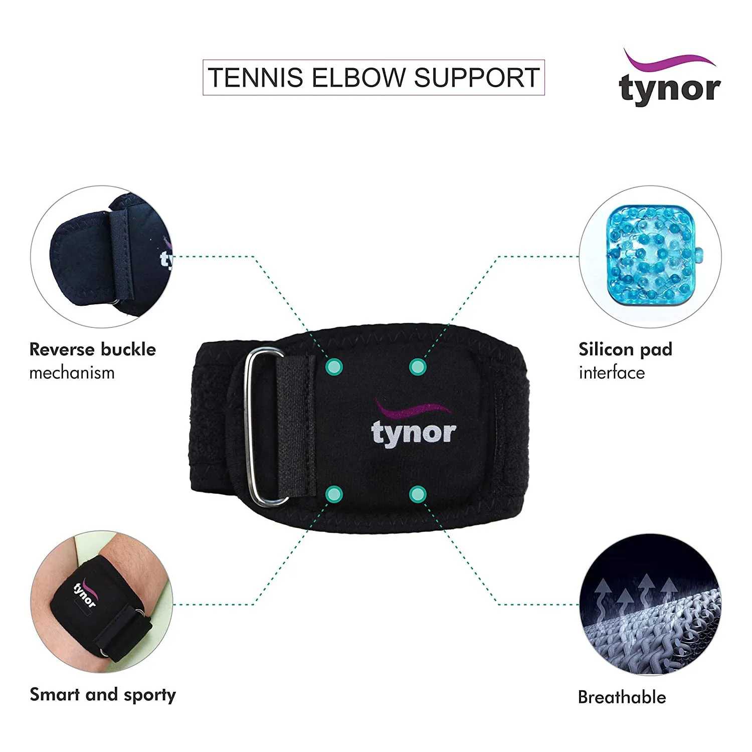 Tennis Elbow Support (Silicone Pad)