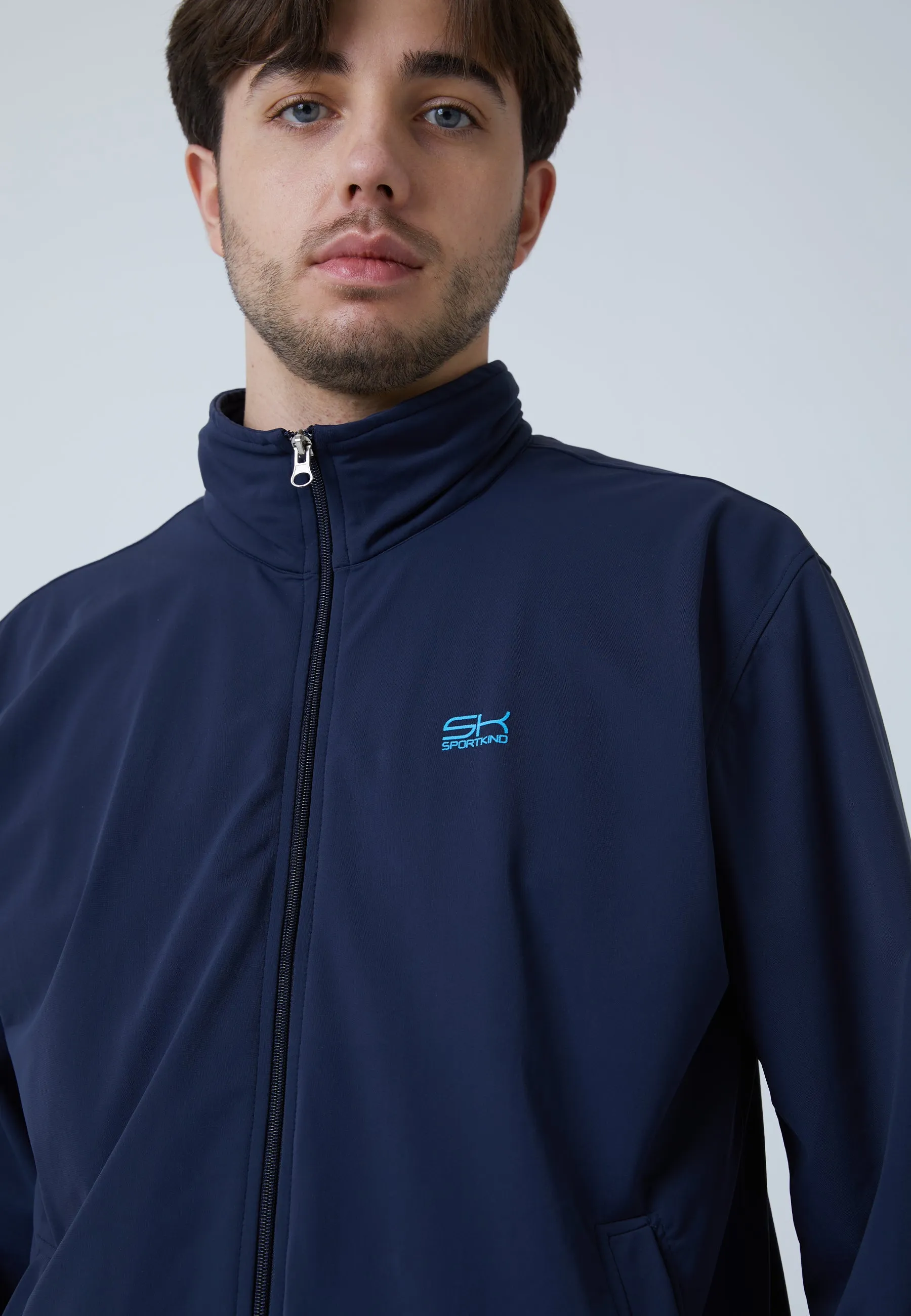 Tennis Jogger Tracksuit Top, navy blue