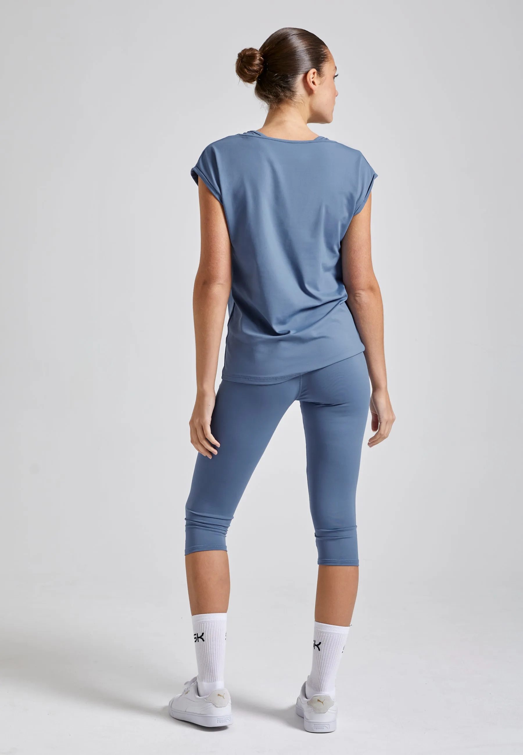 Tennis loose fit shirt, gray blue