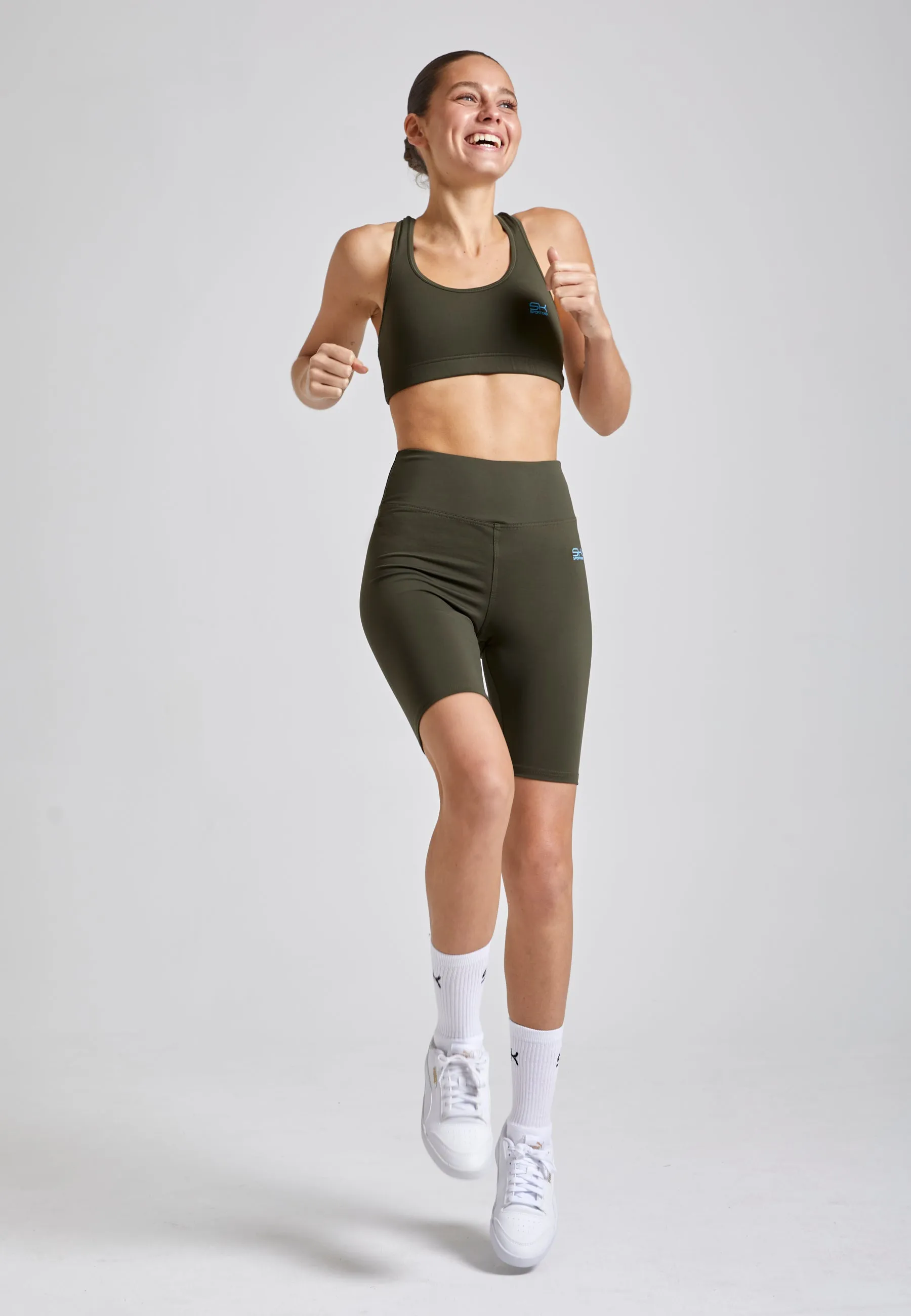 Tennis short tights / cycling shorts, khaki