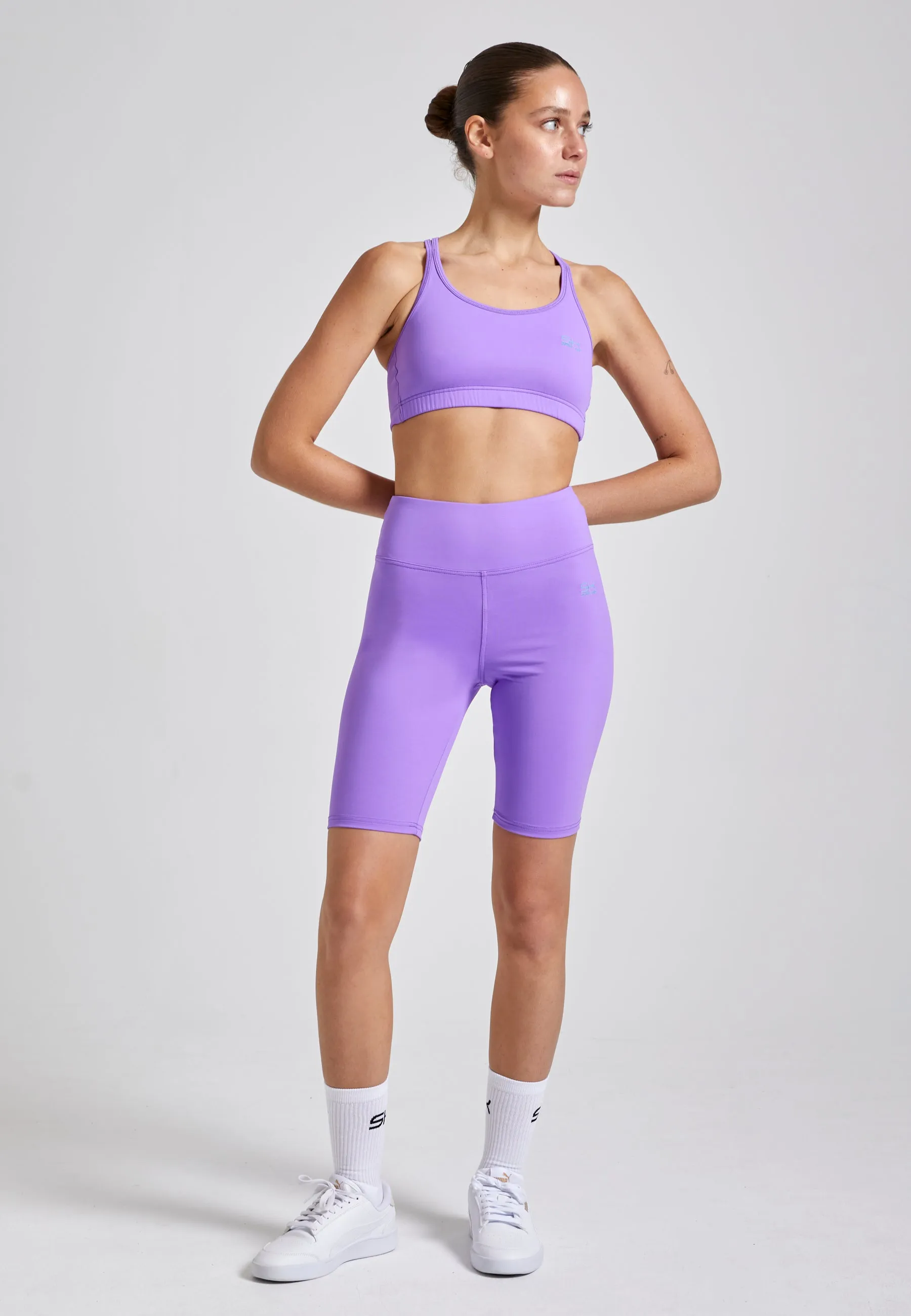 Tennis short tights / cycling shorts, purple