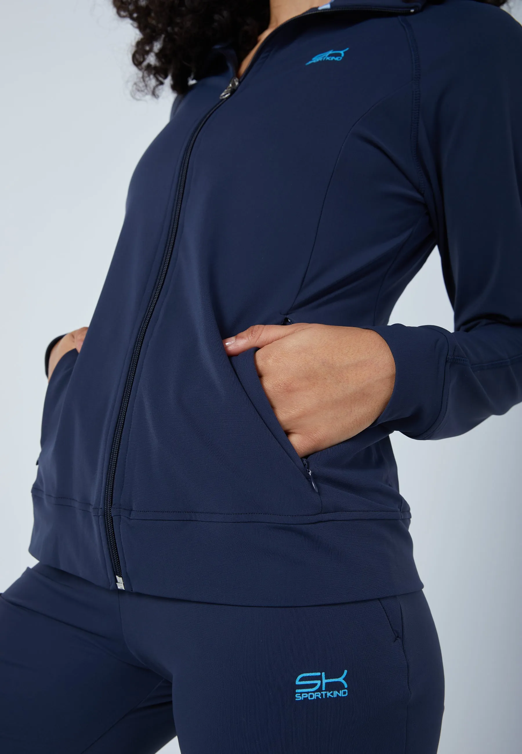 Tennis Tracksuit Top, navy blue