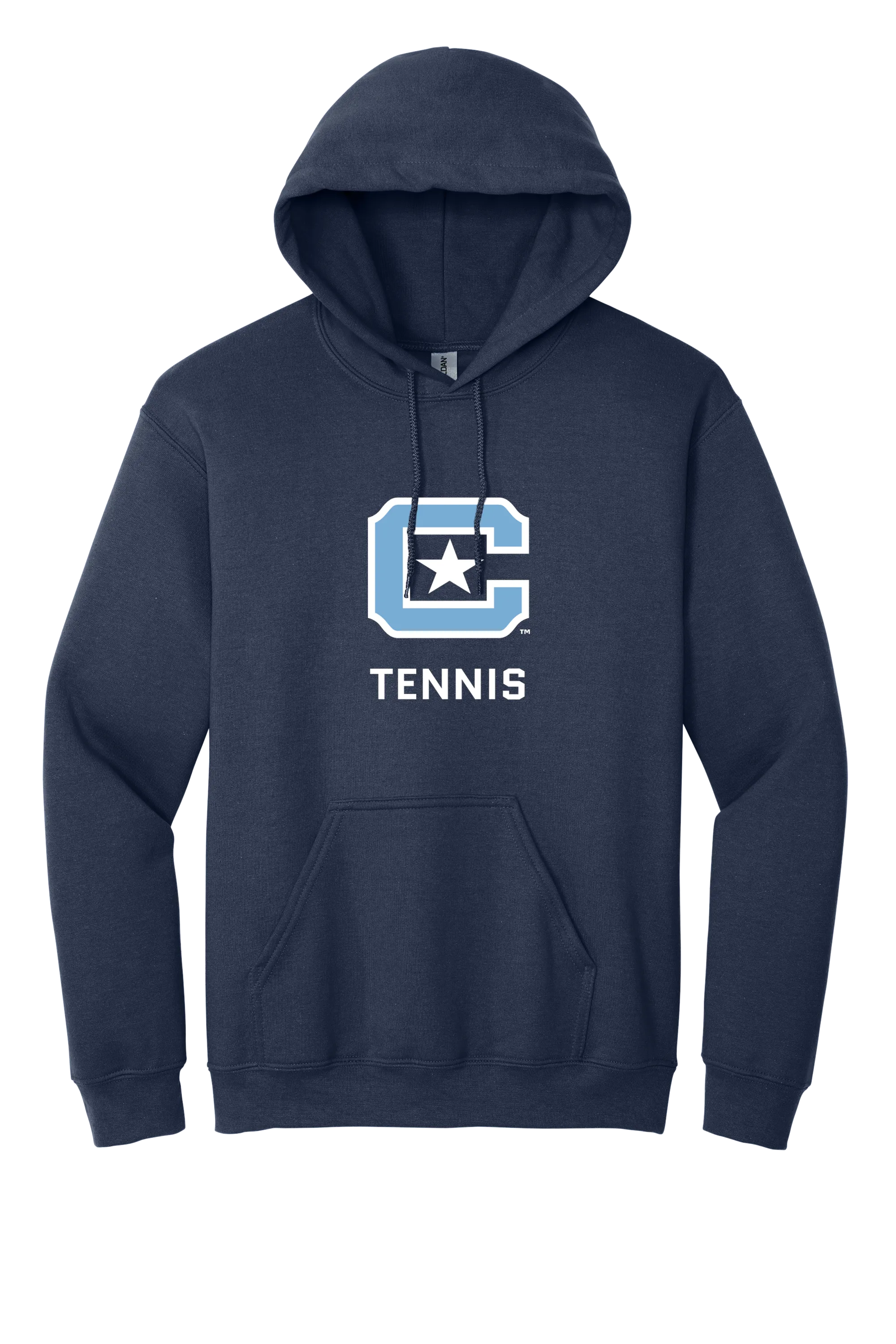 The Citadel Block C Star logo, Sports - Tennis,  Heavy Blend™ Hooded Unisex Sweatshirt