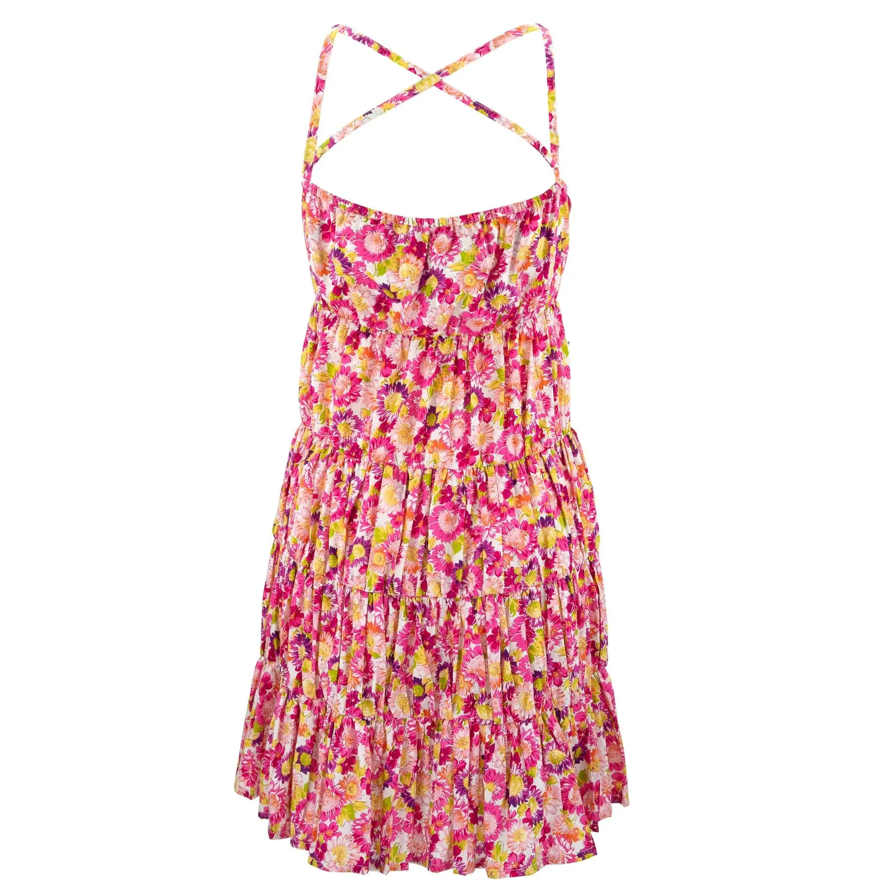 Tier Drop Summer Dress - Flower Bloom