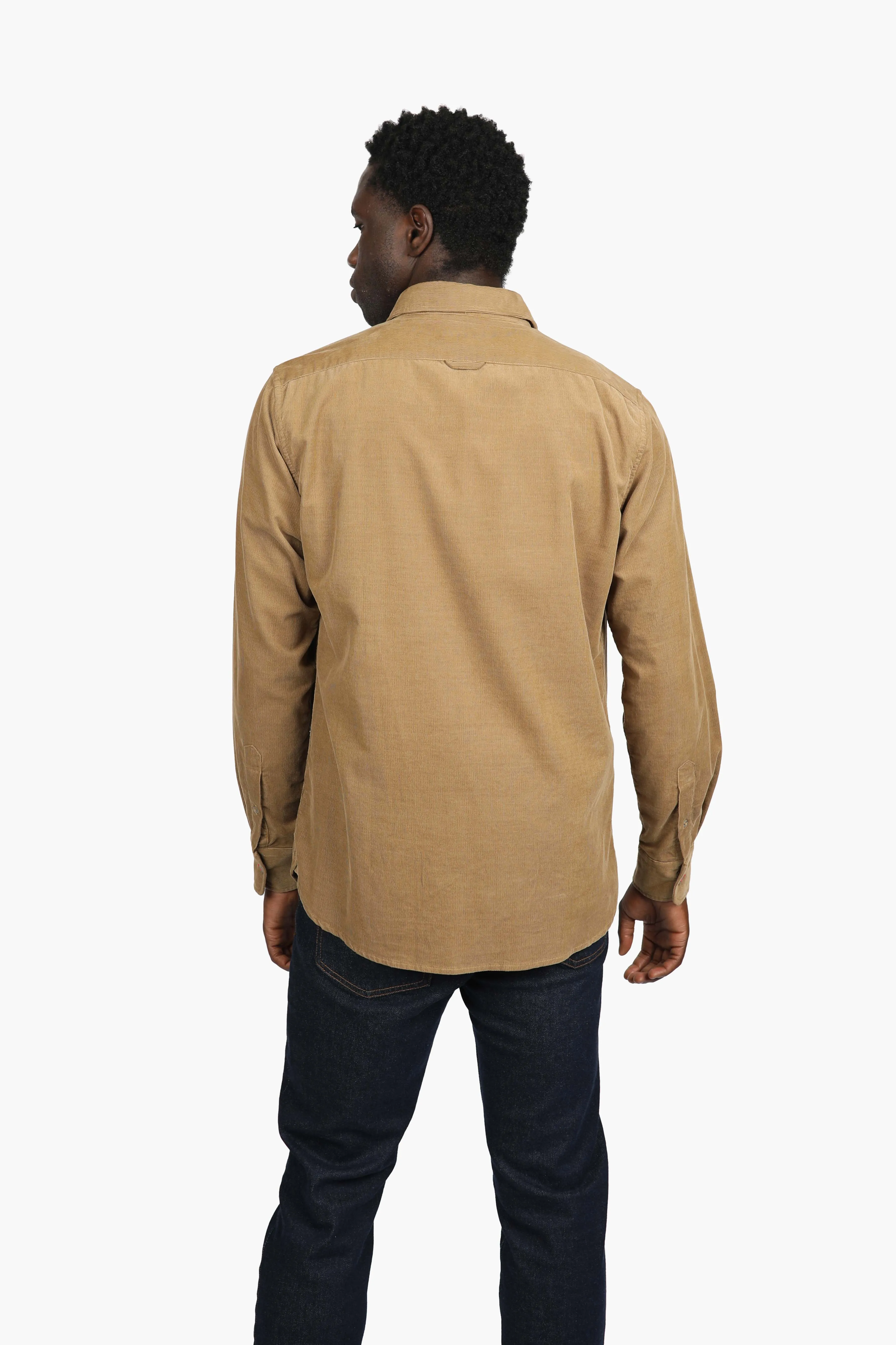 Tobacco Cotton Corduroy Shirt