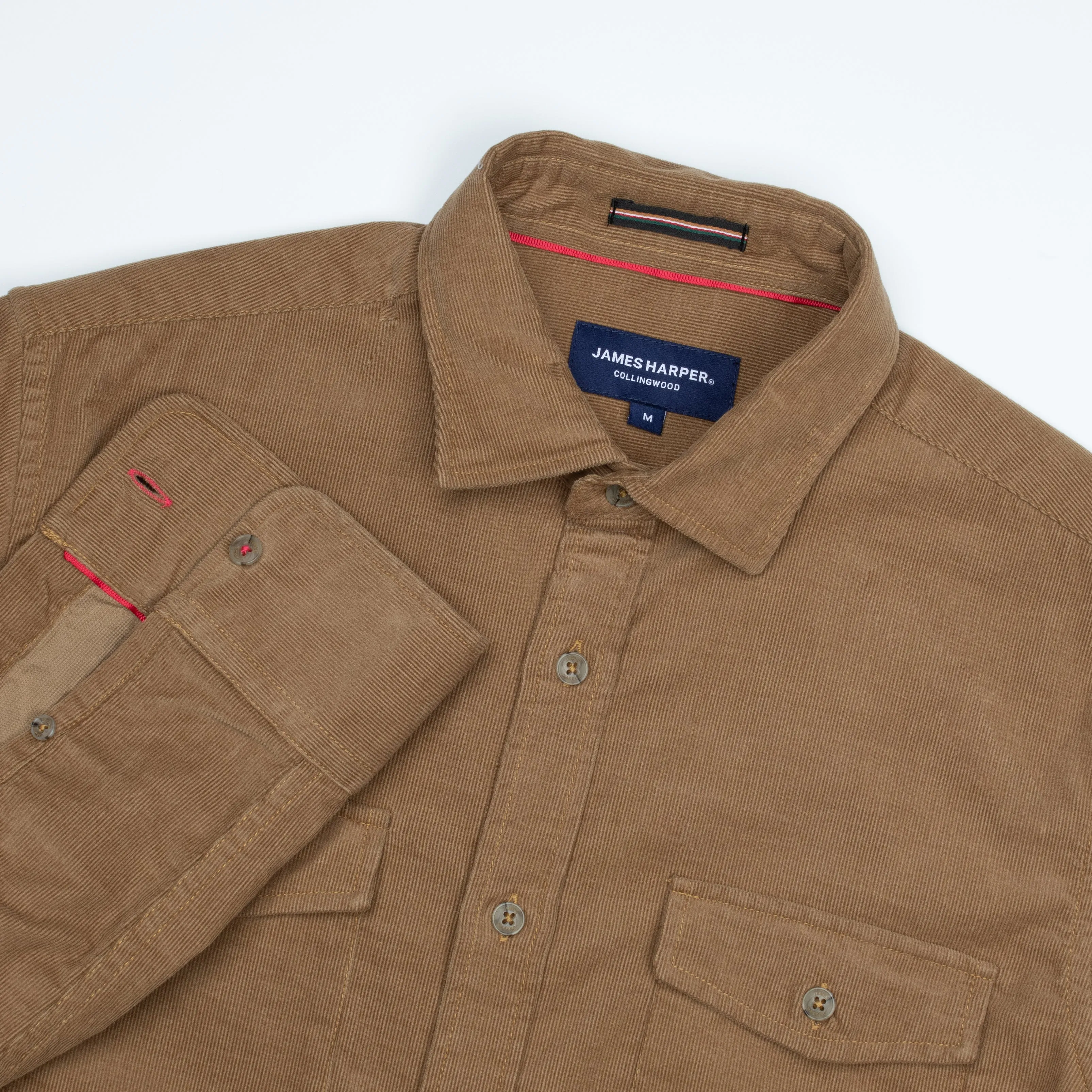 Tobacco Cotton Corduroy Shirt