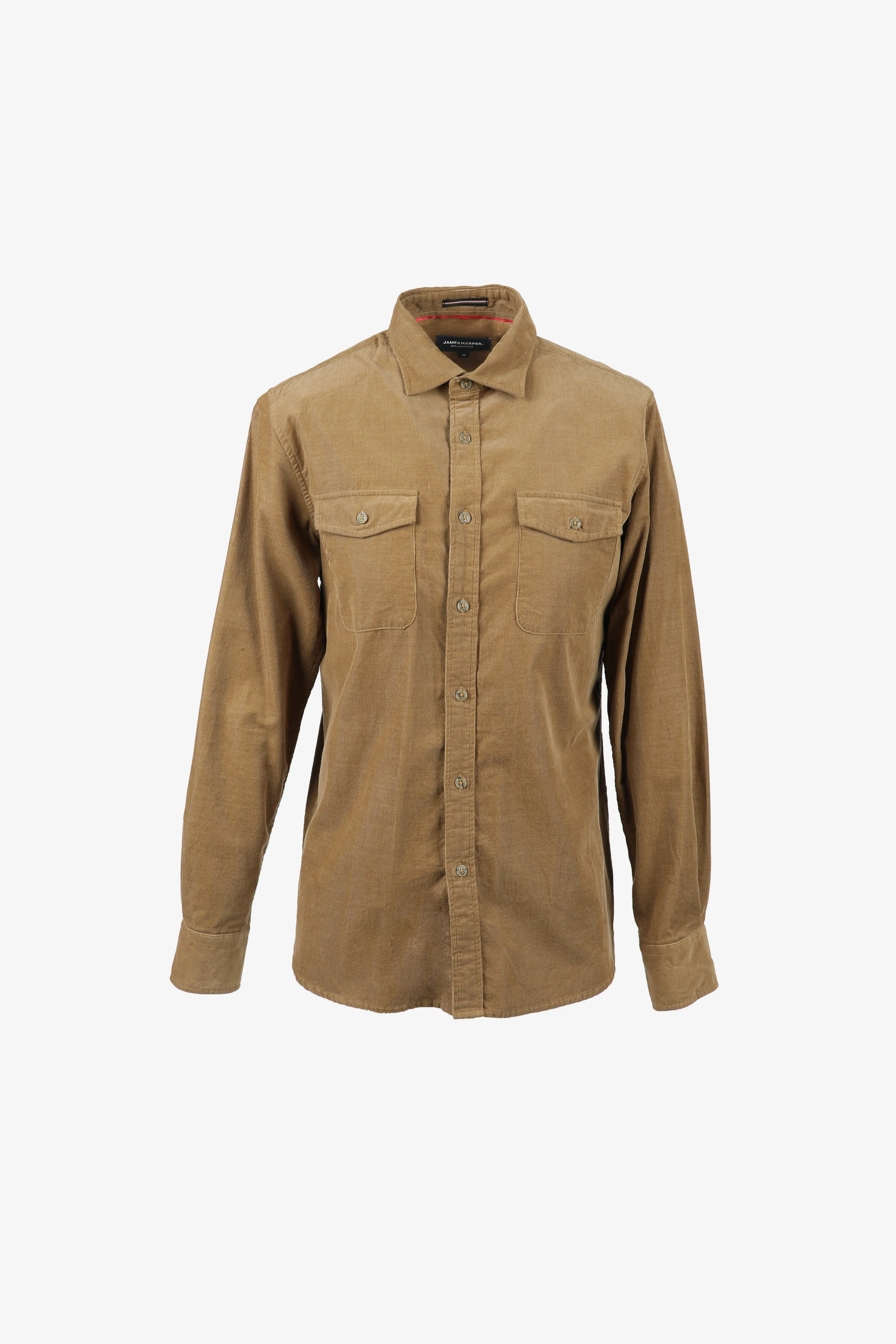 Tobacco Cotton Corduroy Shirt