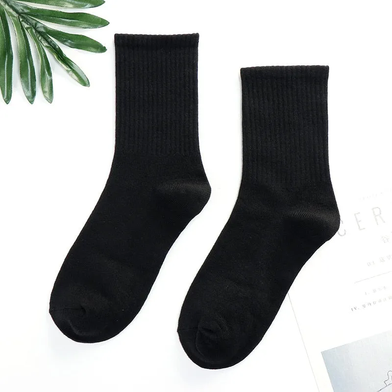 Trends high quality fashion socks Man Women's sports Cotton basketball pattern happy  sales digital Pair socks