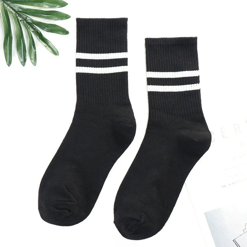 Trends high quality fashion socks Man Women's sports Cotton basketball pattern happy  sales digital Pair socks