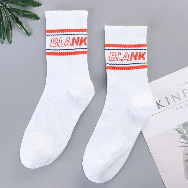 Trends high quality fashion socks Man Women's sports Cotton basketball pattern happy  sales digital Pair socks