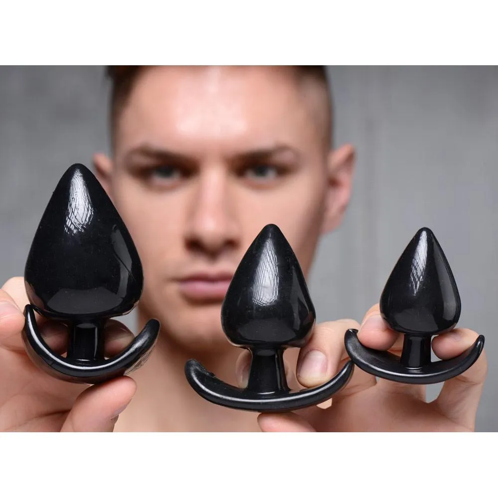 Triple Spades 3 Piece Anal Plug Set