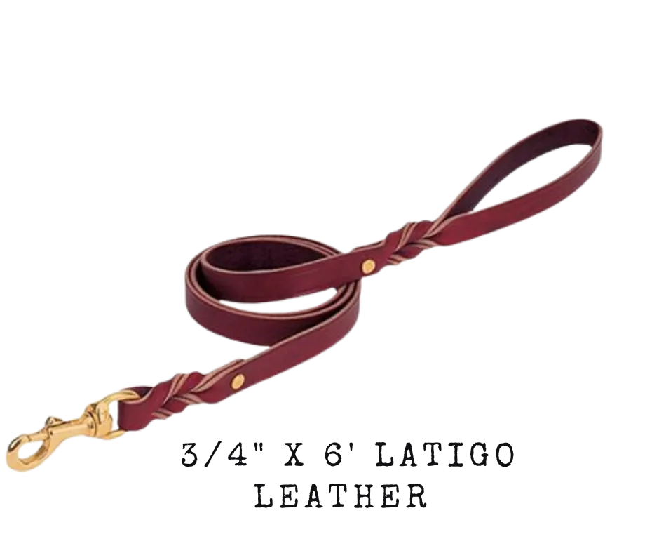 Twisted Latigo Leather Leash