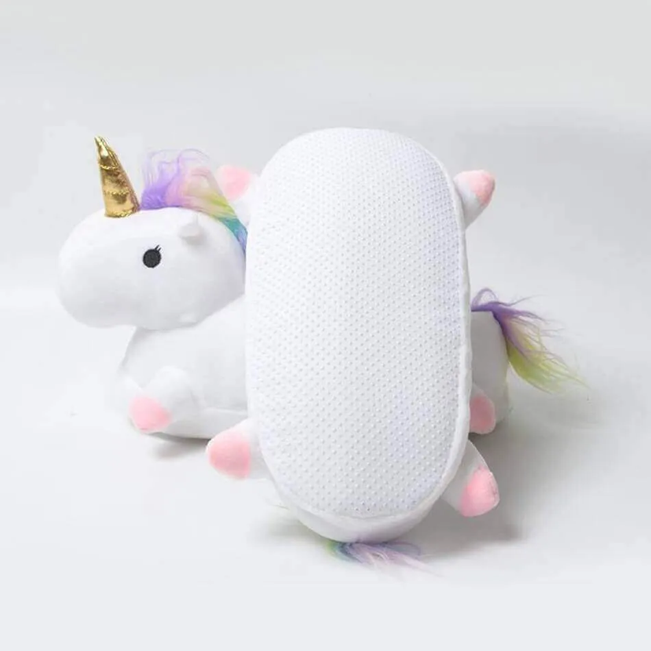 Unicorn Plush Slippers