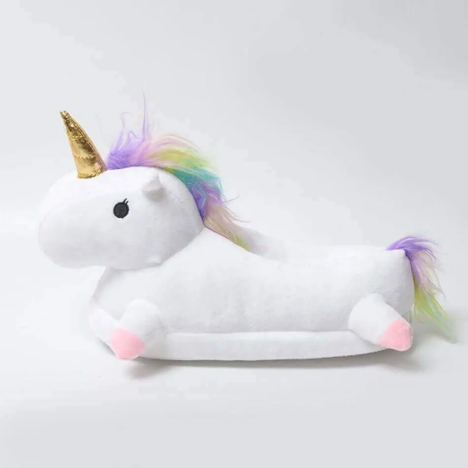 Unicorn Plush Slippers