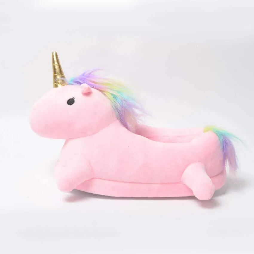 Unicorn Plush Slippers