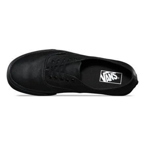 Vans - Authentic Leather Black/Black - womens mens unisex Clearance