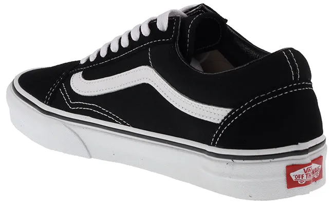 Vans Trainers Mens Old Skool Black White Canvas