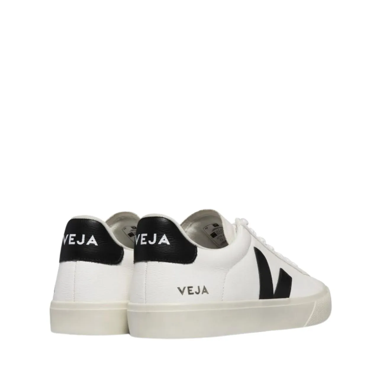 VEJA Campo Chromefree Leather White/Black Trainers