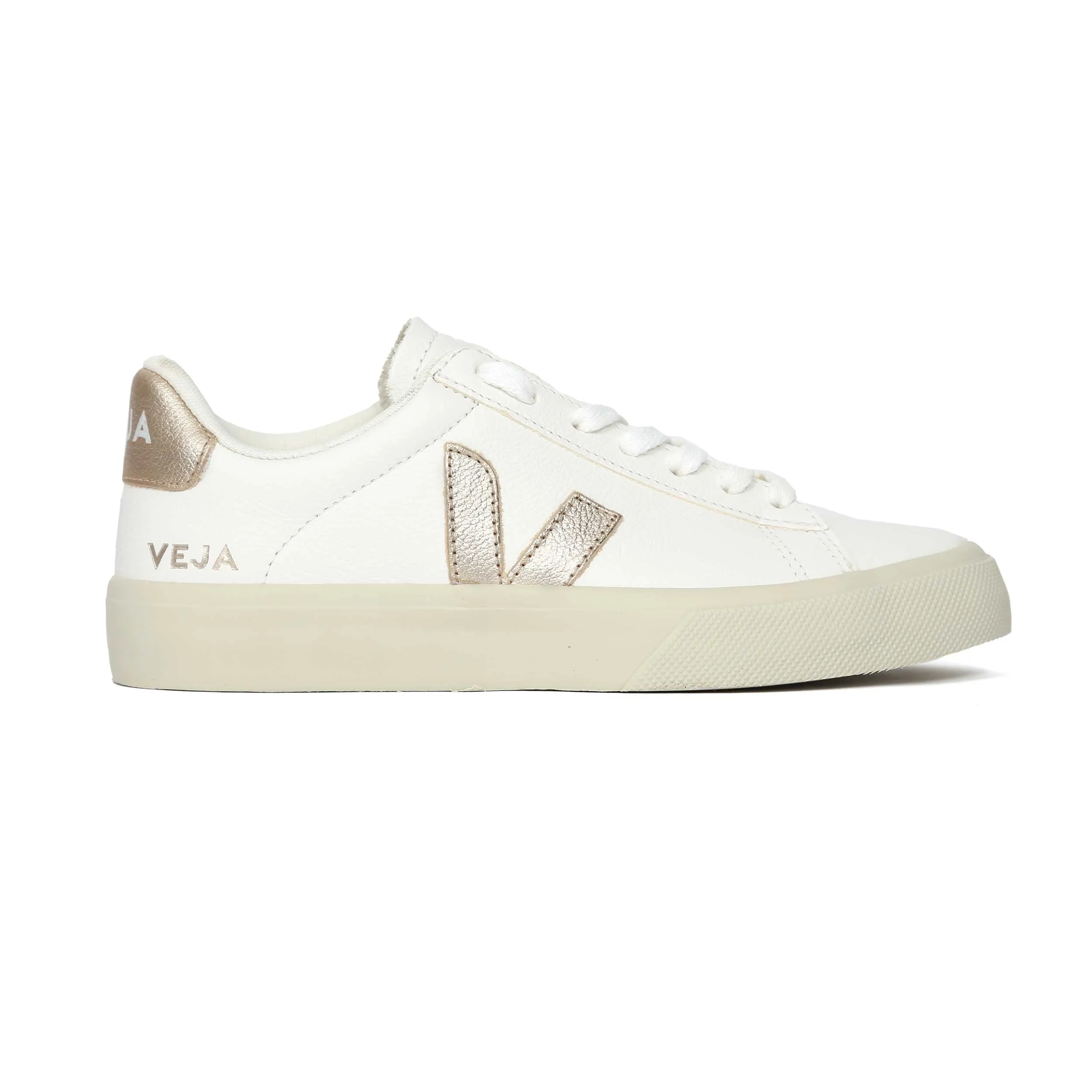 Veja Campo Ladies Trainer in Extra White & Platine